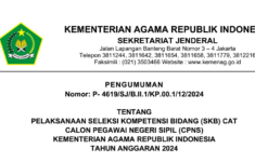 Jadwal dan Lokasi Pelaksanaan SKB CAT CPNS 2024 Kementerian Agama