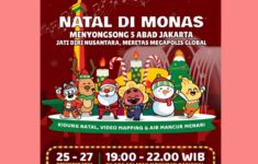 Jadwal Acara Sambut Natal dan Tahun Baru 2025 di Monas