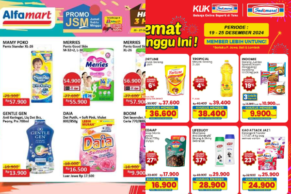 Promo Alfamart dan Indomaret Spesial Natal 25 Desember 2024, Diskon Menarik dari Minyak Goreng hingga Berbagai Produk Lainnya