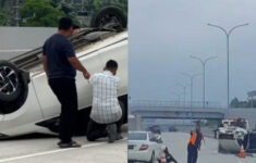 Kecelakaan Sedan dan LCGC di Tol Serpong-Balaraja, Diduga Lajukan Kecepatan Tinggi hingga Hilang Kendali