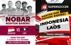 Lokasi Nobar Timnas di Indonesia vs Laos di Jabodetabek ASEAN Cup 2024