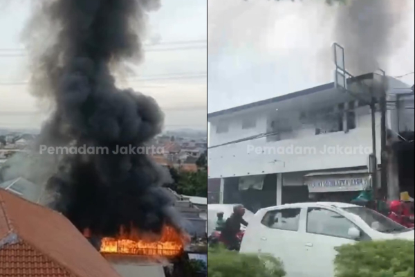 Kebakaran Rumah Kontrakan di Jakarta Timur, 13 Unit Hangus Diduga Akibat Arus Pendek