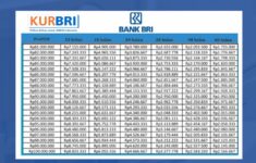 Tabel Pinjaman KUR BRI 2025