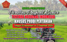 Daftar TNI Khusus Prodi Pertanian