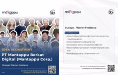 PT Mantappu Berkat Digital Buka Posisi Strategic Planner Freelance