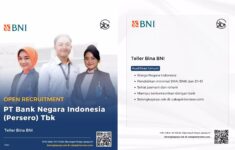 Lowongan Kerja Bank BNI Buka Posisi Teller Bina BNI untuk Lulusan Min SMA/SMK