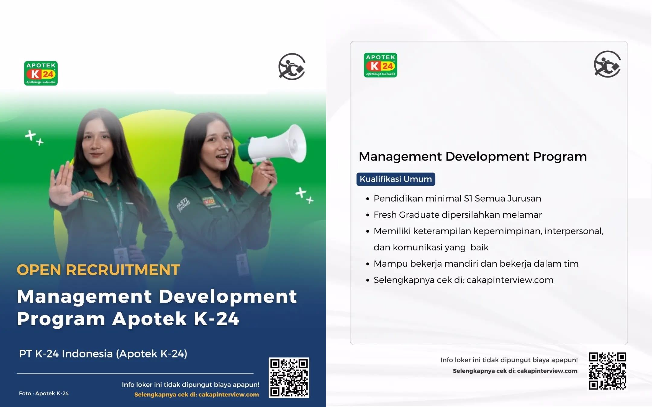 PT Apotek K24 Indonesia Buka Management Development Program Batch 31