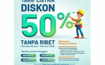 Diskon Listrik 50% Berlaku 1 Januari 2025