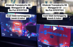 Detik-detik Bus Listrik TransJakarta Tabrak Mobil di Jakarta Selatan, Sopir Diduga Kabur