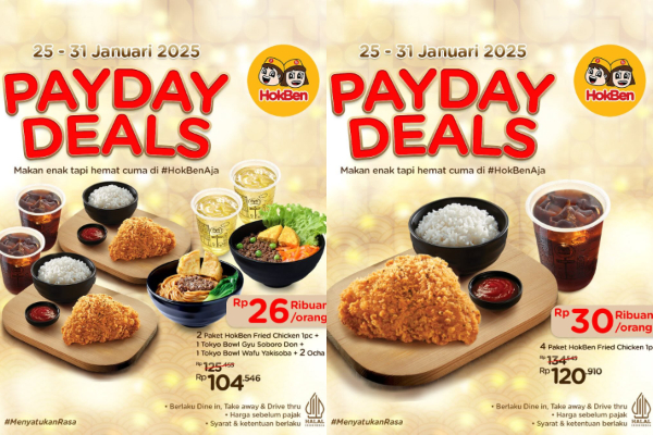 Promo HokBen Payday 25-31Januari 2025, Makan Hemat Makan Berempat