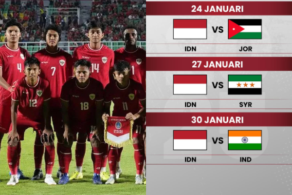 Link Live Streaming Timnas Indonesia vs Suriah U-20 Mandiri Challenge Series 2025, Lengkap dengan Jadwalnya