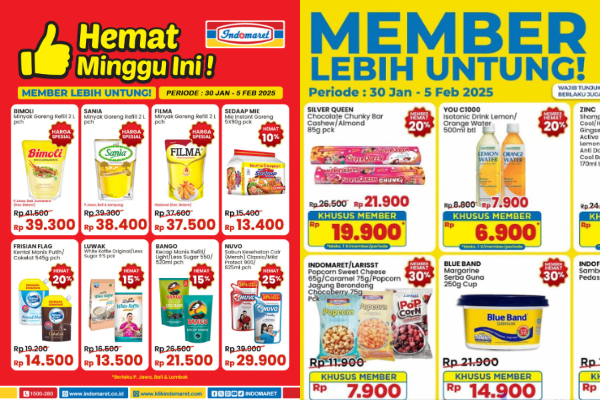 Promo JSM Indomaret 31 Januari-2 Februari 2025, Diskon Gede dari Minyak Goreng, Pampers hingga Camilan