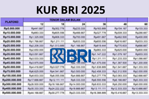 Pinjaman KUR BRI 2025 Online