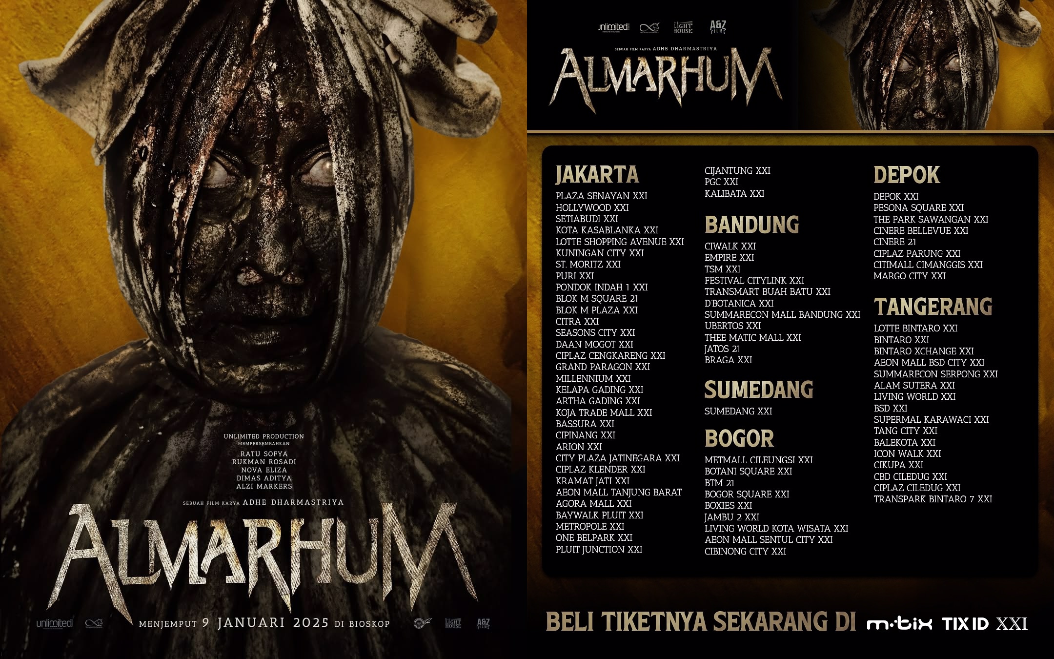 Jadwal Tayang, Daftar Pemain, dan Sinopsis Film Horror Almarhum