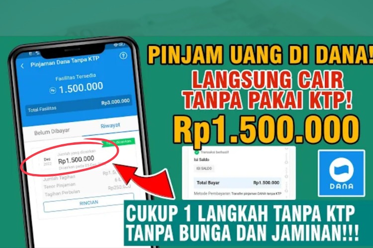 Cara Pinjam Saldo DANA Langsung Cair di DANA Cicil