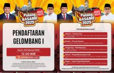 Cara Daftar Mudik Gratis Pulang Basamo 2025 Gelombang 1, Resmi Dibuka Hari ini 6 Februari 2025