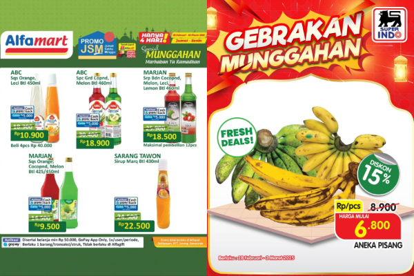 Promo JSM Alfamart, Indomaret, dan Superindo 28 Februari-2 Maret 2025, Serbu Diskon Seru Selama Bulan Ramadhan