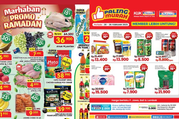 Promo JSM Alfamart, Indomaret, dan Superindo 21-23 Februari 2025 Jelang Puasa Ramadhan, Diskon Minyak Goreng hingga Makanan dan Minuman