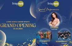 Grand Opening Living World Grand Wisata Bekasi Resmi Dibuka Hari Ini, Dimeriahkan oleh Lyodra hingga Noraebang