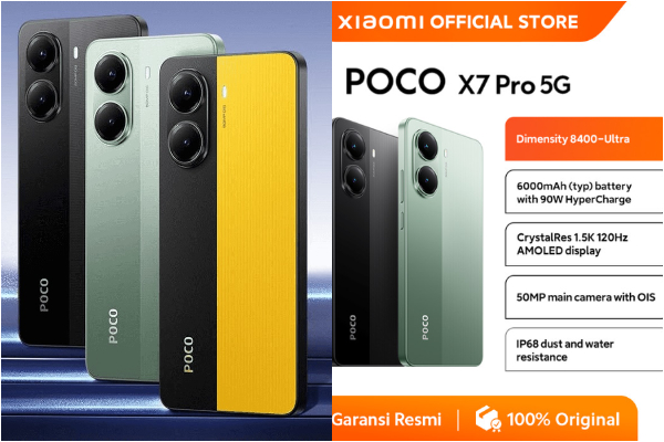 Akhirnya Rilis! Harga Spesifikasi Poco X7 Pro 5G, Lengkap Varian Warna Menarik