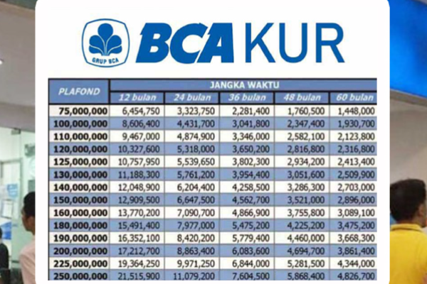 Cicilan Terendah KUR BCA