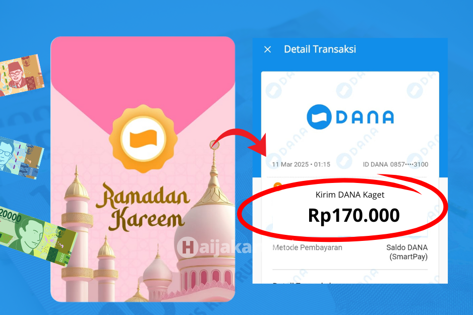 Klaim Link DANA Kaget Rp170.000 Hari Ini 11 Maret, Saldo DANA Gratis Masuk Dompet!