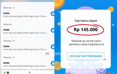 Link Saldo DANA Gratis Rp145.000 Lewat DANA Kaget, Klaim Hari Ini 13 Maret, Sikat Gaes!