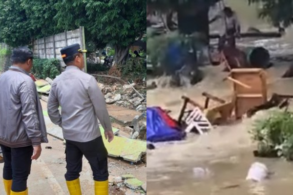 Viral! 2 Warga Bekasi Bobol Tembok Perumahan Grand Galaxy City, Awalnya Niat Kurangi Genangan Banjir