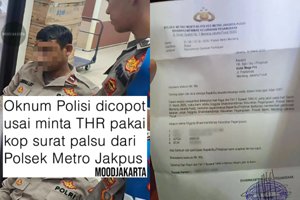 Oknum Polisi Minta THR ke Hotel di Jakarta Pusat