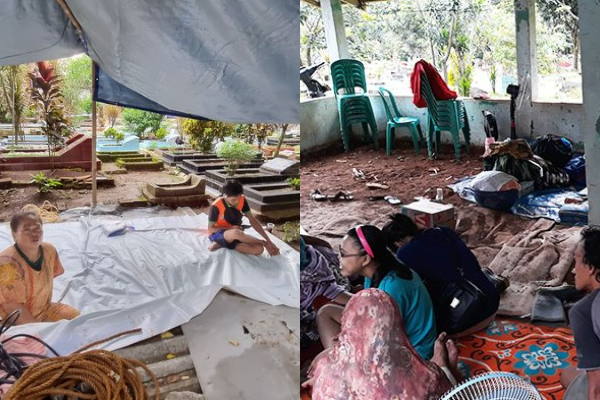 Tragis! Warga Pejaten Timur Mengungsi ke Kuburan, Gegara Banjir Besar Belum Surut