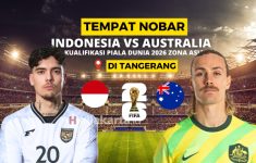 Nobar Timnas Indonesia vs di Australia di Tangerang