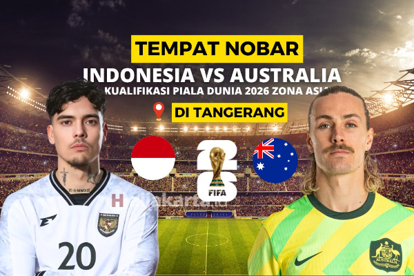 Nobar Timnas Indonesia vs Australia di Tangerang