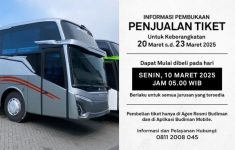 Daftar Harga Bus Budiman Executive Maret 2025, Jelang Lebaran Idul Fitri 1446 H