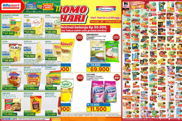 Promo JSM Indomaret, Alfamart, dan Superindo 21-23 Maret 2025