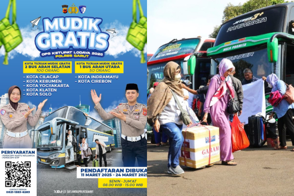 Cara Mendaftar Mudik Gratis Polres Garut 2025, Lengkap dengan Rute Keberangkatannya!