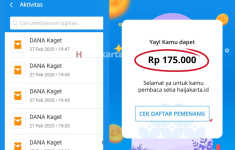 Klaim Link Saldo DANA Gratis Rp175.000