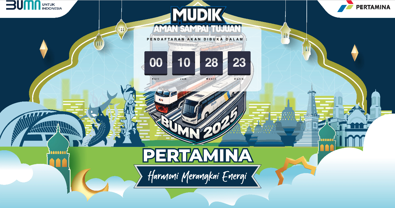 Mudik Gratis Pertamina 2025 Dibuka Hari Ini 10 Maret, Cek Rute dan Cara Daftarnya Disini!