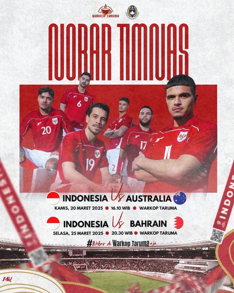 Nobar Timnas Indonesia vs Bahrain di Tangerang Kualifikasi Piala Dunia 2026 Zona Asia, Tempatnya Asyik dan Seru 5 WARKOP TARUMA