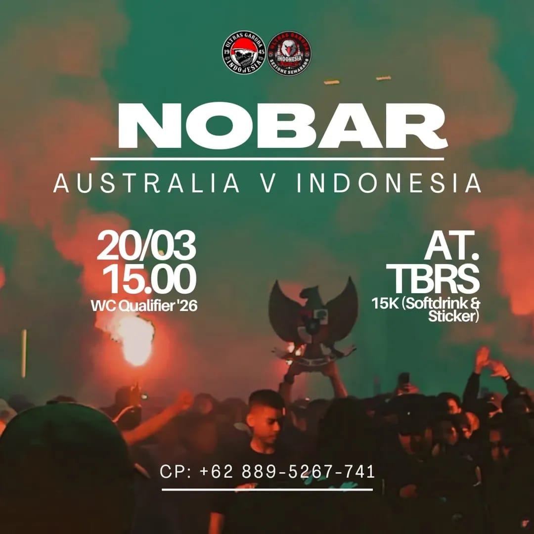 Tempat Nobar Timnas Indonesia vs Australia di Semarang