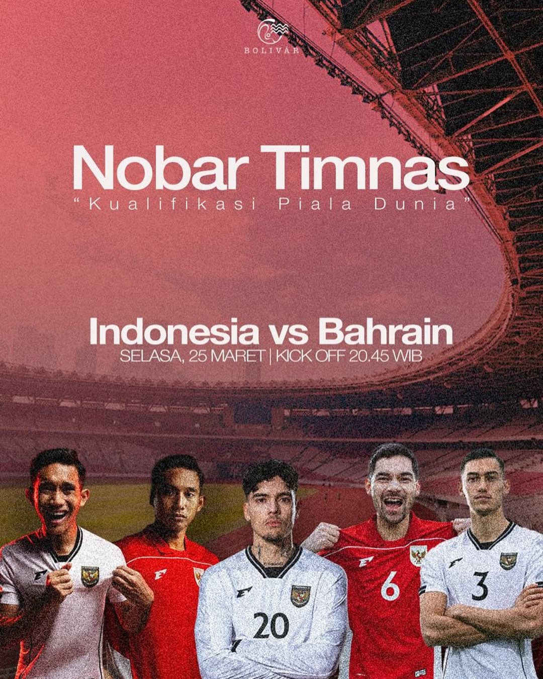 Tempat Nobar Timnas Indonesia vs Bahrain di Jogja