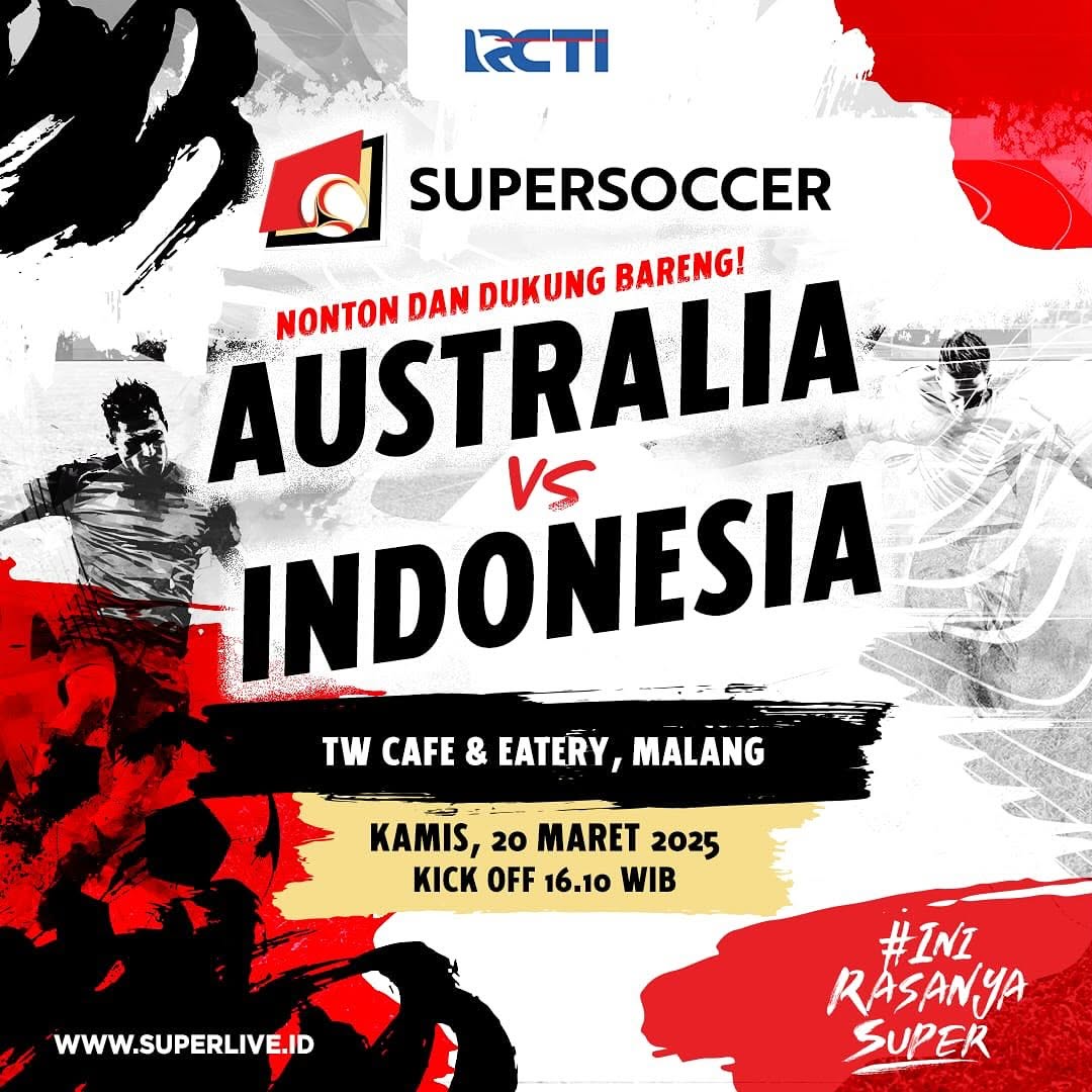 Lokasi Nobar Timnas Indonesia vs Australia di Malang