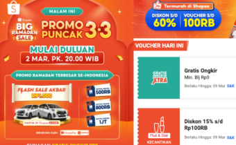 Kode Voucher Shopee 3.3 Maret 2025: Banyak Diskon dan Cashback Hingga Rp1,2 Juta