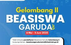Syarat dan Cara Daftar Beasiswa Garuda Gelombang 2