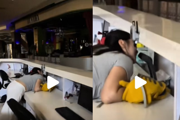 Perempuan Bernyanyi Pakai Mikrofon Pengumuman di Mall PIK Avenue, Netizen: Dikira Lucu Kali ya!