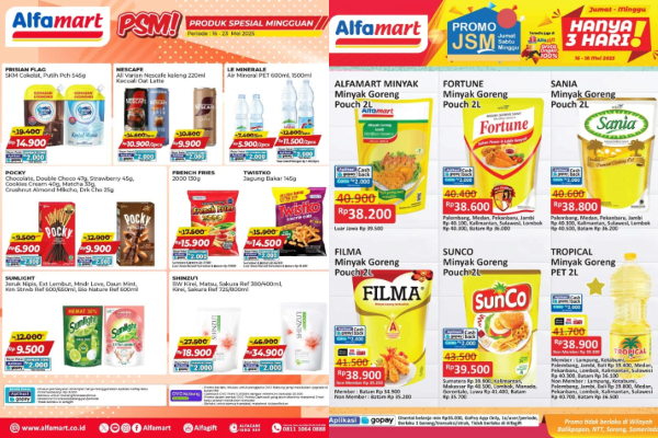 Promo JSM Alfamart 16-18 Mei 2025, Beras 5 Kg Cuma Rp60 Ribuan Murah Banget, Serbu Diskonnya!