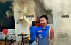 Detik-detik Pegawai Wanita Padamkan Kebakaran di Indomaret Kalimantan Barat, Aksi Sigap Tuai Pujian