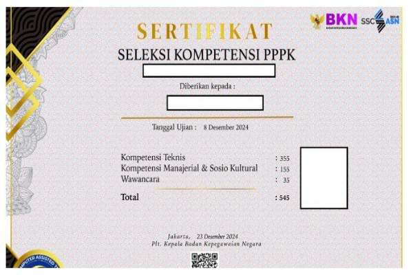 Cara Download Sertifikat Seleksi Kompetensi PPPK Tahap 2, Solusi Jitu Gagal Unduh