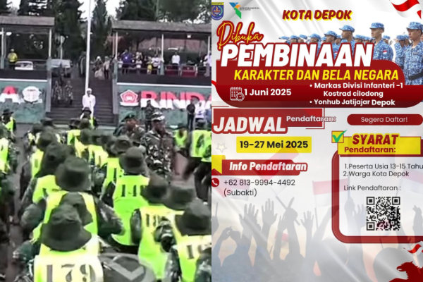 Pendaftaran Barak Militer 2025 di Depok, Khusus Kategori Anak Usia 13-15 Tahun, Cek Persyaratannya!