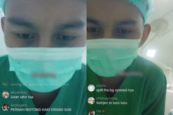 2 Nakes Jombang Live TikTok di Ruang Operasi Berujung Dipecat, Netizen: Ini Masuk Pelanggaran Berat
