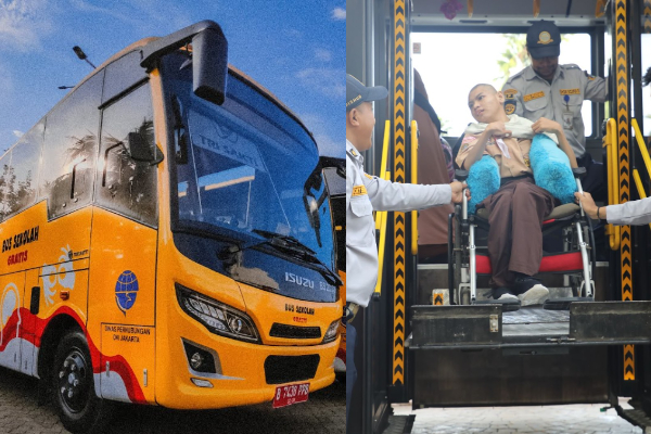 Bus Sekolah Gratis Khusus Disabilitas Jakarta